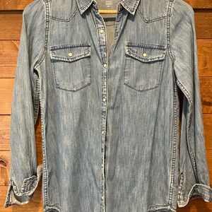 GAP Kids lightweight Blue Denim Shirt size XXL